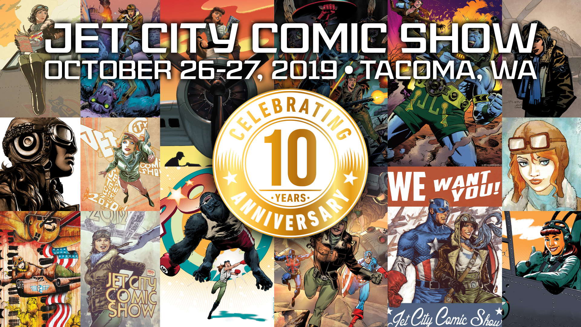 Jet City Comic Show Facebook Cover